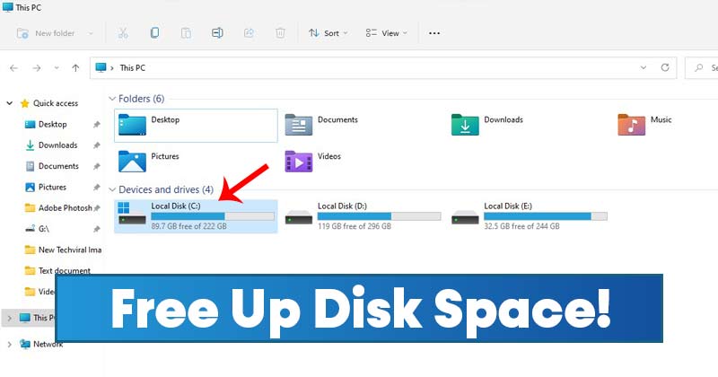 How to Free up Space on Windows