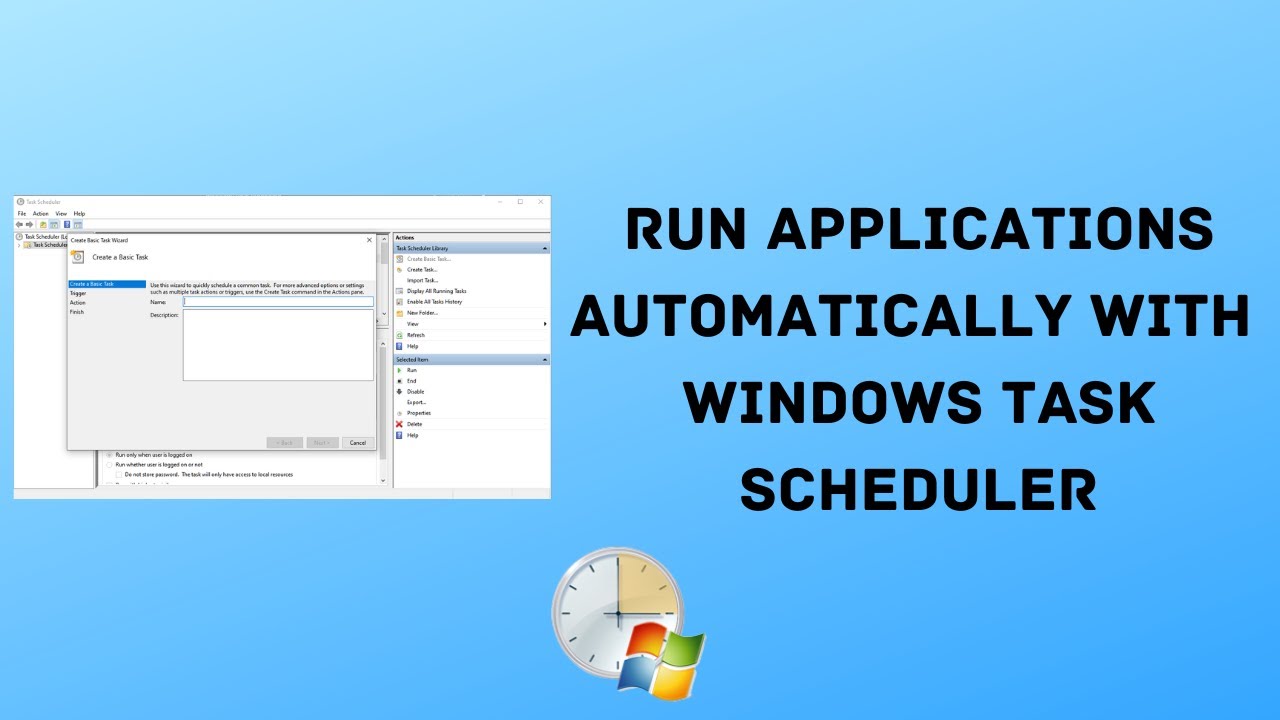 How to Schedule Tasks using Task Scheduler in Windows